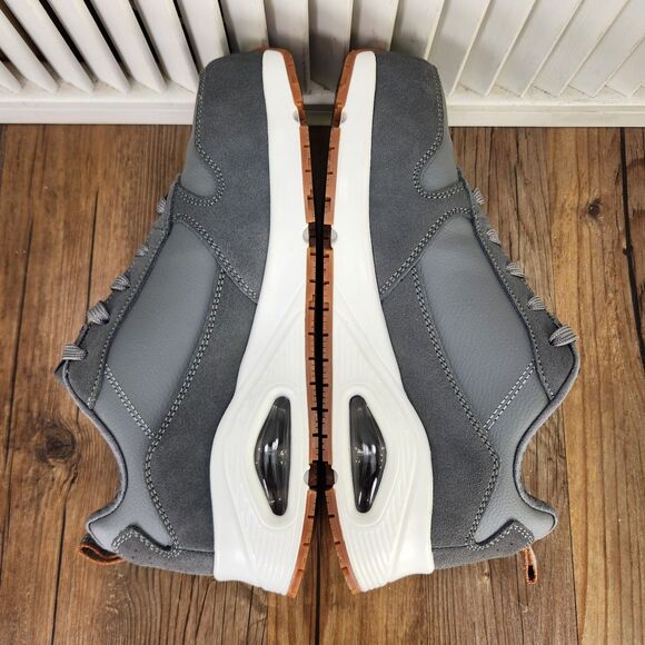 Skechers Luna Uno SR Alloy Toe Womens Size 8 Wide Gray Slip Resistant Work Shoes - Picture 6 of 9